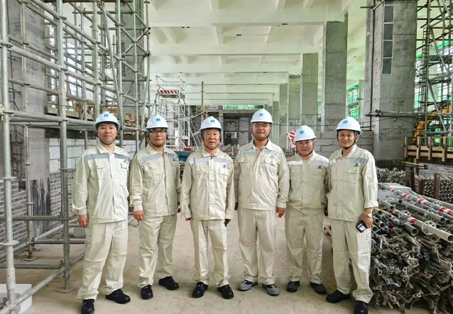 滕鸿儒董事长带队赴中广核项目现场调研